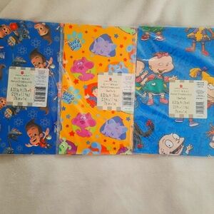 Y2K Blues Clue, Rugrats,‎ And Jimmy Neutrom Wrapping Paper